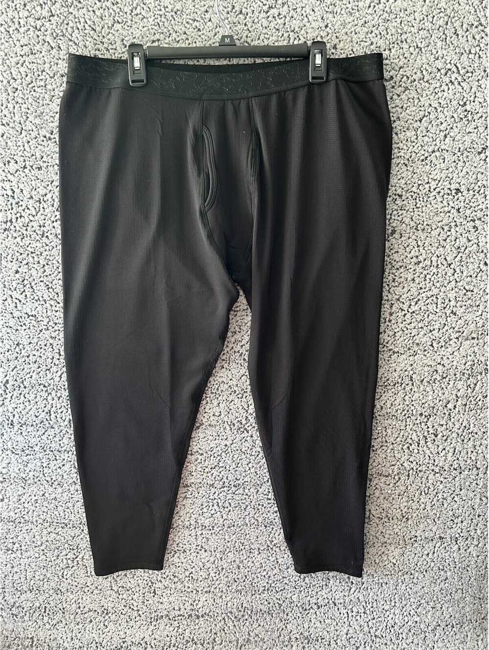 Cuddl Duds Mens XXL X-Fleece Heavyweight Thermal Base Layer Pants Black NWT